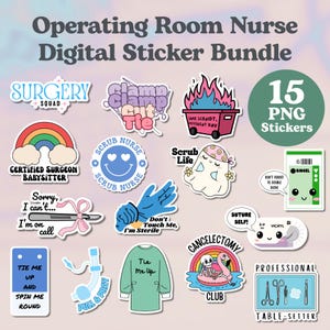 Download digitale di infermieri in sala operatoria / 15 PNG per infermieri