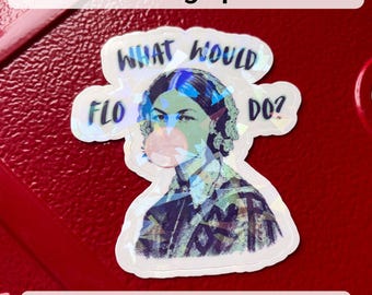 What Would Flo Do Sticker Florence Nightingale Nurse Gift Water Bottle Decal