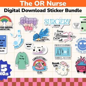 Download digitale di infermieri in sala operatoria / 15 PNG per infermieri