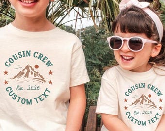 Cousin Crew Camping Shirt, Cousin Vacation tee, Family Reunion tshirts, matching cousin tees, toddler cousin, Cousin Gift