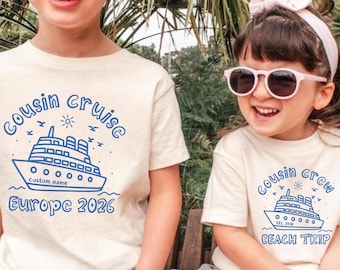 Personalized cousin cruise kids, cousin cruise shirt, cruise trip shirts, cruise vacation tee, Cousin Gift