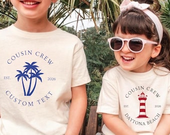 Cousin Crew Cruise Shirts, Custom Cousin trip tshirt, Matching Cousins Beach Vacation Tees, toddler cousin, Cousin crew Gift