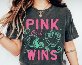Football Breast Cancer Shirt, Pink Out Football Shirt, Breast Cancer Awareness Tee, Pink Out Game Day Shirt, Football Mom Gift
