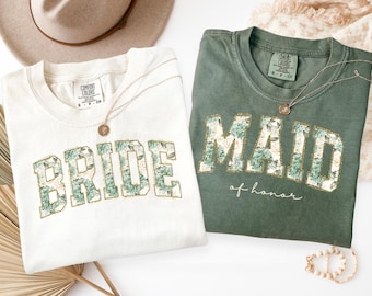 Maid Of Honor Shirt, Bridal Party Comfort Colors® Shirt, mother of groom bride, Bridesmaid Proposal Gift, sage green bridal