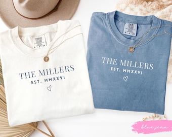 Custom Roman Numeral shirt, honeymoon gifts, Personalized wifey shirt, Anniversary Year Gift, Newly Engaged Gift
