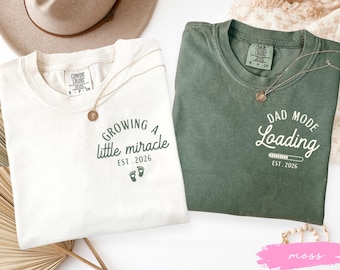 Mom and Dad Shirt Est 2026, Gift for Mom and dad, Pregnancy Announcement Tee, Matching Parents Gifts, First Time Parents Sweatshirt