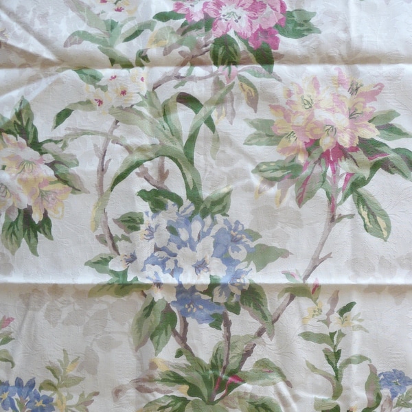 Gorgeous Vintage Floral FABRIC/Material Piece! Gorgeous Kaufmann Damask~40" by 37" Perfect 4 Pillows/Crafts/Lampshades/Sewing!