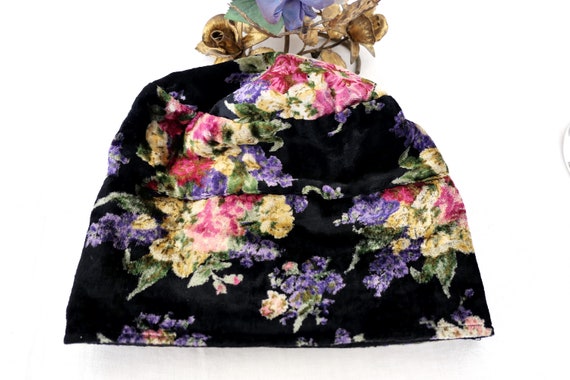 GoRGeouS APRIL CORNELL HAT! Crushed Velvet~Floral… - image 1