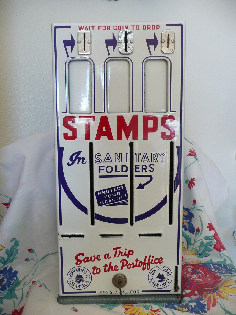 ORIGINAL Post Office STAMP Machinevintage Beautiful Graphics/colors W