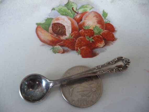 Sterling Silver SPOON Brooch/PIN! Darling Petite … - image 2