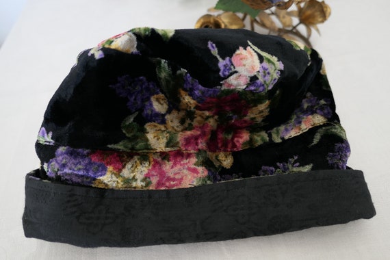 GoRGeouS APRIL CORNELL HAT! Crushed Velvet~Floral… - image 8