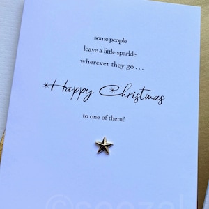 Algunas personas dejan un poco de SPARKLE Alguien especial Mejor amigo Mamá Hermana Tarjeta de cumpleaños Novia Alma gemela Tío Hermano Hombre de Navidad