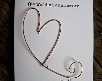 bronze anniversary etsy