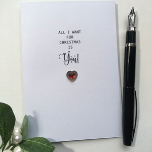Tutto ciò che voglio per Natale sei tu! Carta anima gemella Marito Uno che amo della mia vita Anima gemella Fidanzato Moglie Moglie Marito Fidanzata Fidanzato taglia A6