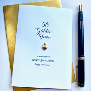 Carte d'anniversaire des 50 ans d'or, 40 ans, maman, papa et grand-père, maman et grand-père, 50e anniversaire de mamie, mamie, nonna, grand-mère, grand-mère, maman et maman