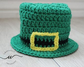 Crochet Leprechaun Hat Baby Irish Hat Baby Saint Patrick's Day Outfit Leprechaun Hat Baby Boy St Patrick's Day Outfit HAT ONLY