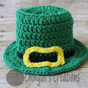 Crochet Leprechaun Hat Baby Irish Hat Bow Tie Baby Saint Patrick's Day Outfit Leprechaun Hat and Bow tie Baby Boy St Patrick's Day Outfit image 2