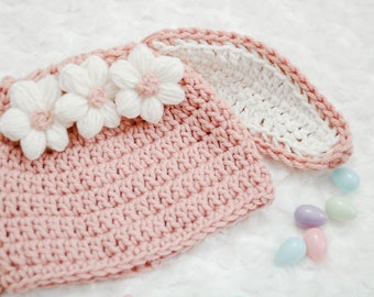 Crochet Bunny Hat ONLY Baby Easter Bunny Hat Newborn Bunny Hat Crochet Bunny Hat Photo Props Easter Props for Babies