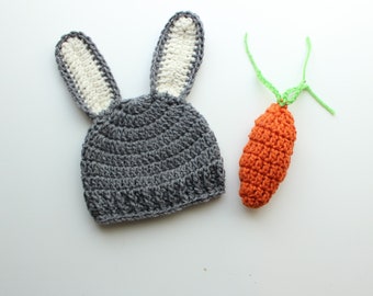 Crochet Bunny Hat Diaper Cover and Carrot Set. Baby Easter Bunny Crochet Set. Baby Bunny Hat Baby Bunny Diaper Cover Baby Carrot