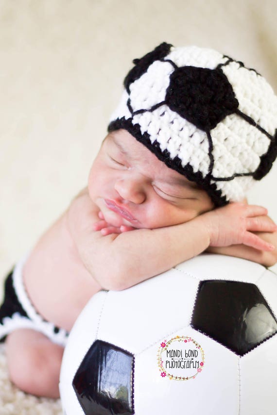 crochet soccer hat