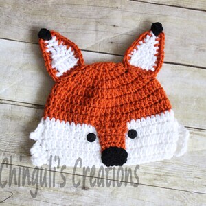 Baby Crochet Fox Hat Fox HAT ONLY Baby Girl Baby Boy Fox Hat newborn Fox Outfit Fox Set Fox Photo Prop