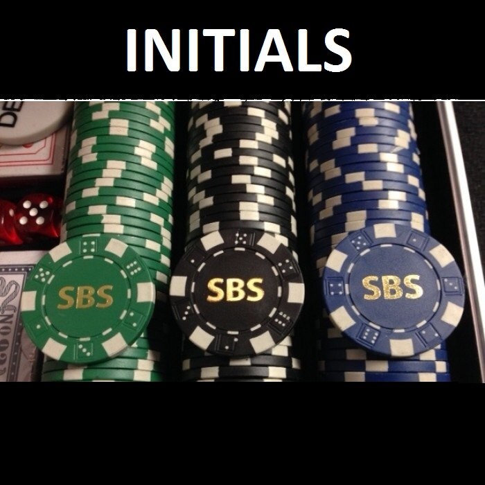 500 Personalized Poker Chip Set Great Holiday Gift Etsy