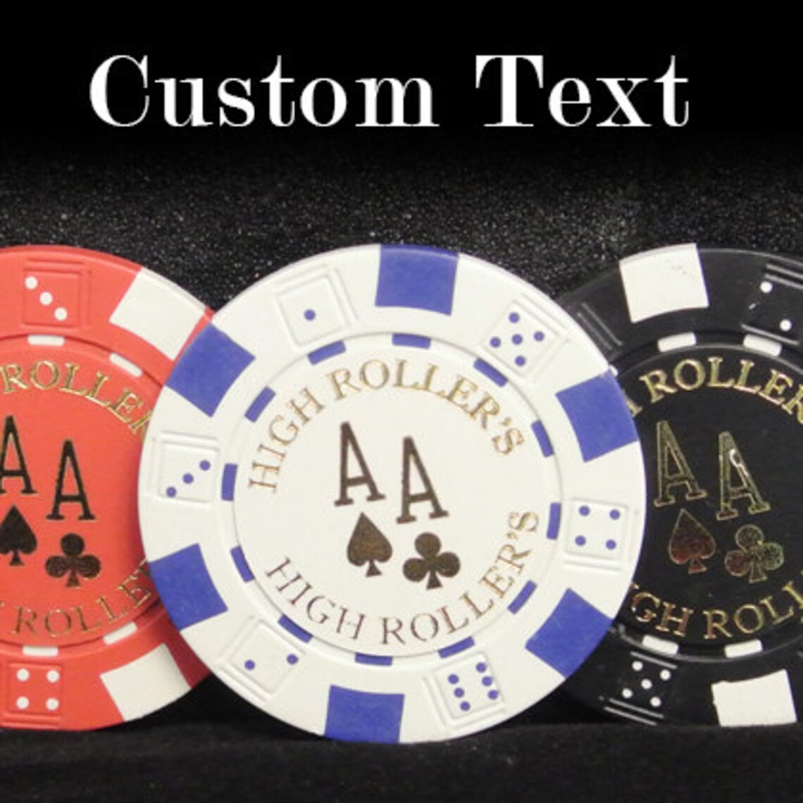 500 Custom Poker Chip Set Great Personalized Holiday or Etsy