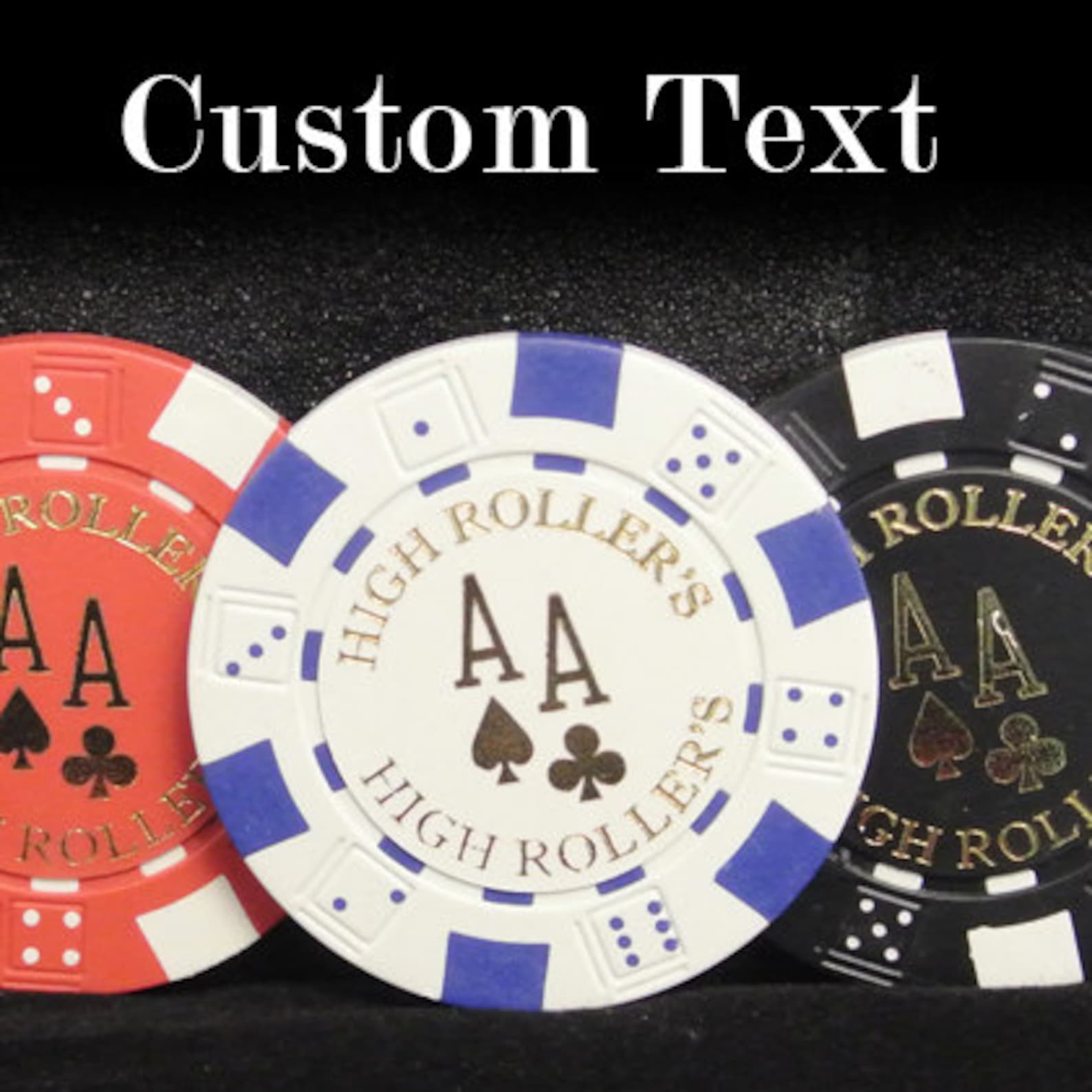 500 Personalized Poker Chip Set Great Holiday Gift Etsy