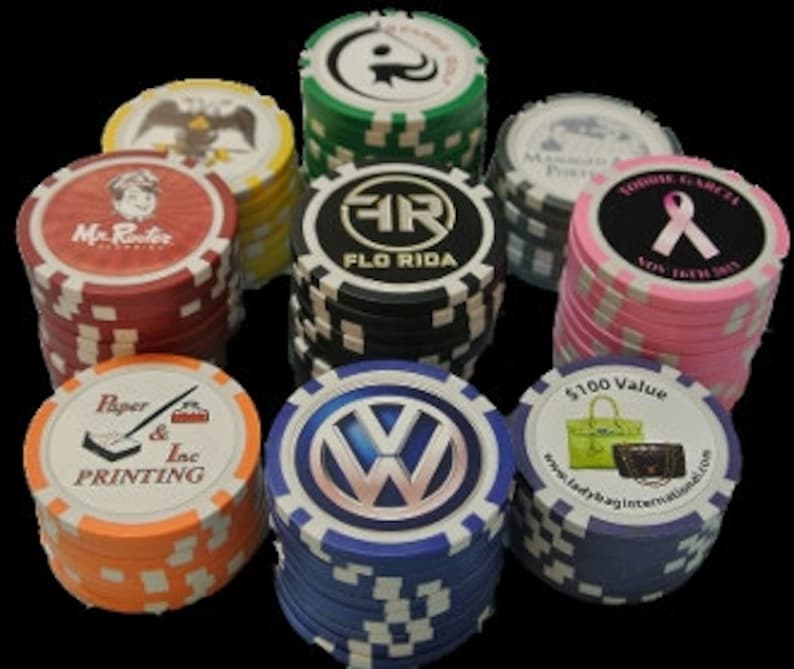 Custom Poker Chip Golf Ball Markers Etsy