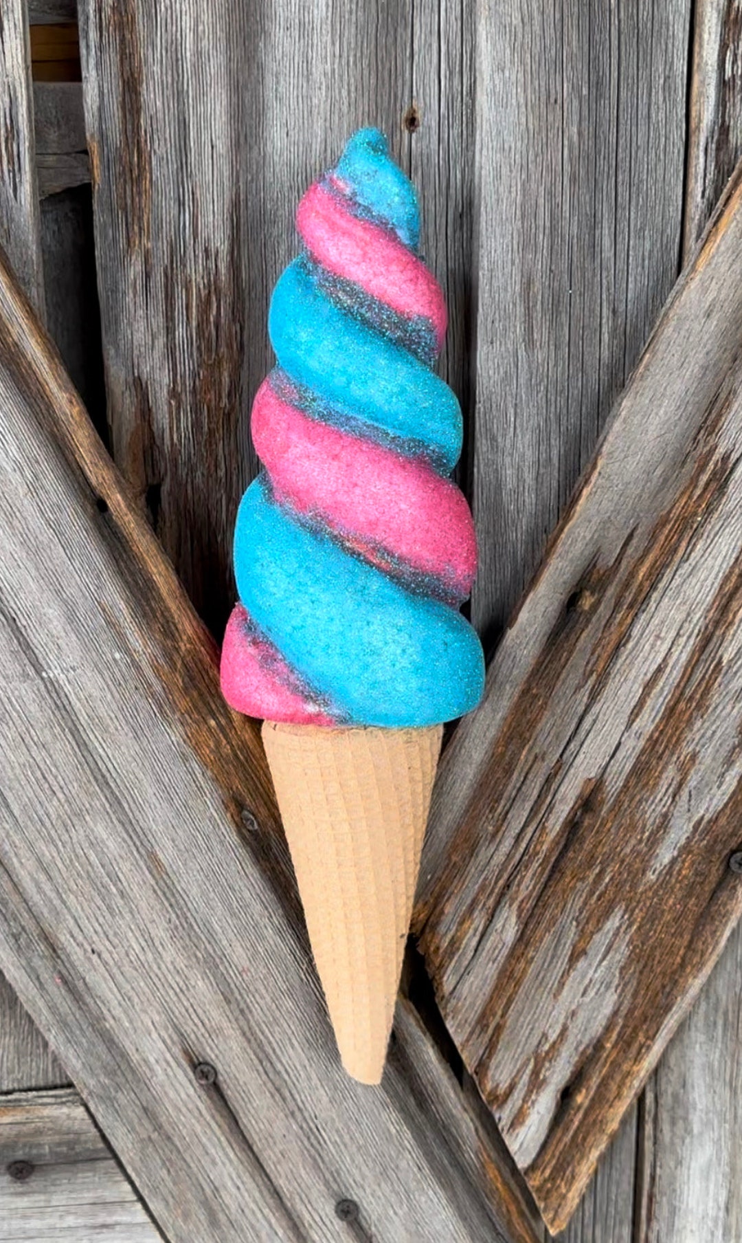 Pink Blue Swirl Ice Cream Etsy