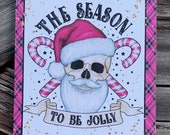The Season To Be Jolly, Christmas Sign, Christmas Decor, Christmas Wall Art