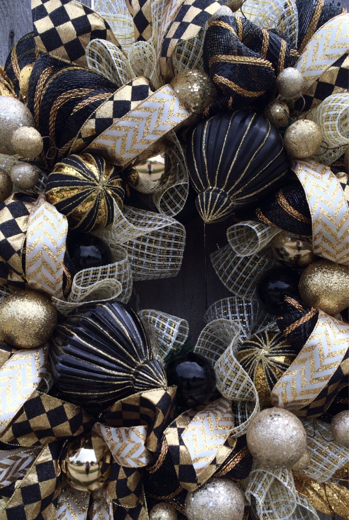 Black Christmas Wreath 