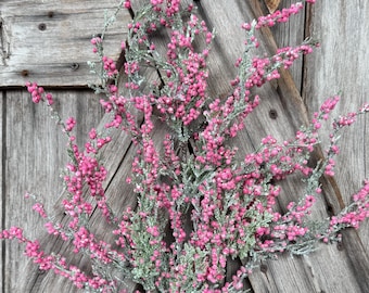 Pink Mini Berry Bush , Wreath Supply, Floral