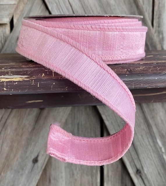 1 Inch Pink Wired Ribbon