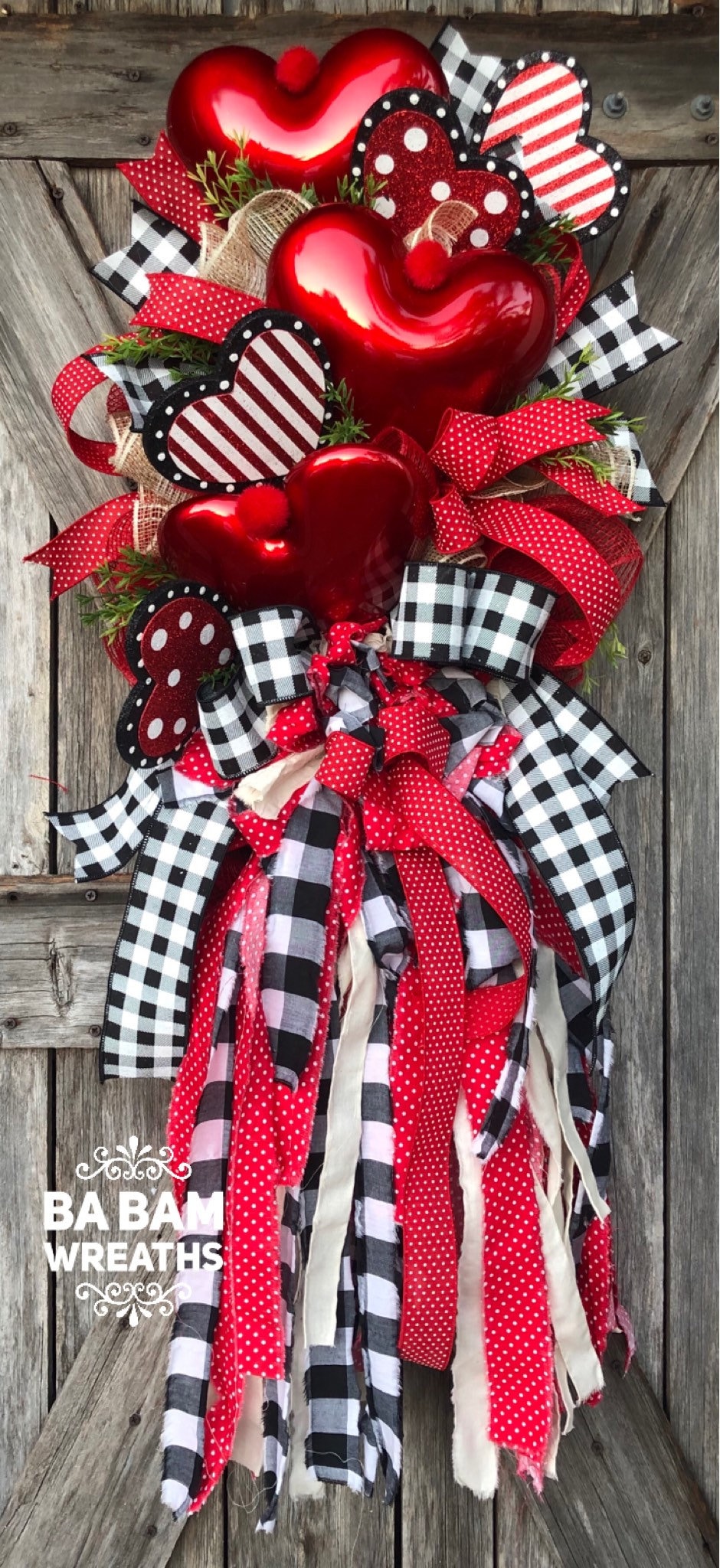 10 easy valentine crafts for kids Reserved for Traci, Valentine Wreath, Valentine Decor, Valentine Door