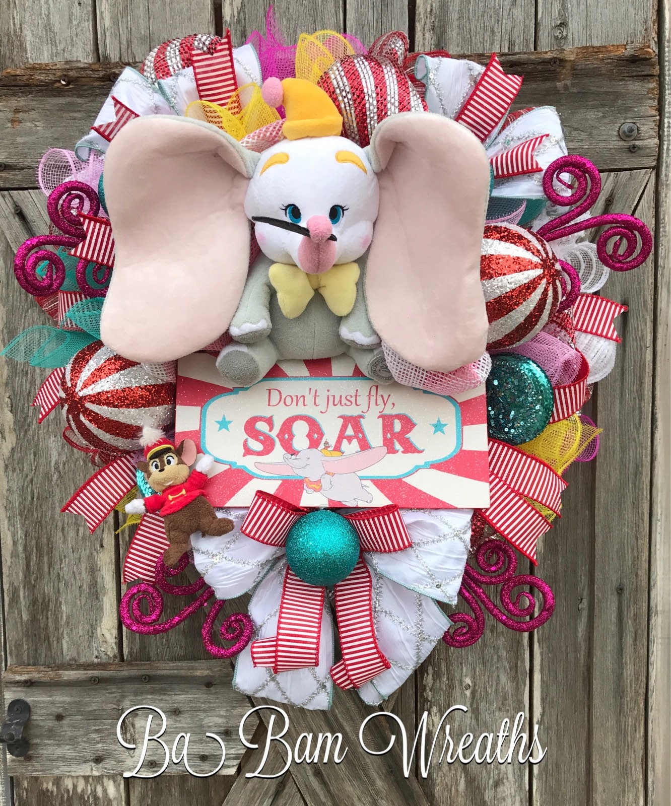Reserved For Zena Door Wreath Everyday Wreath Circus