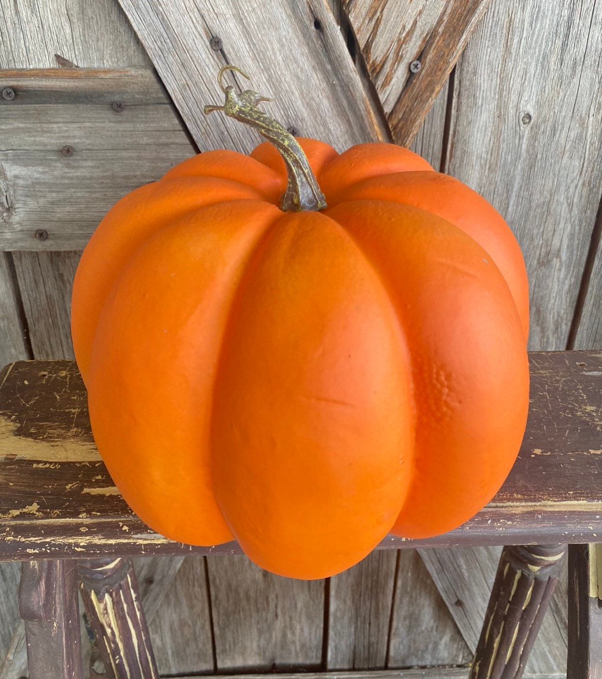 Medium Orange Styrofoam Pumpkin