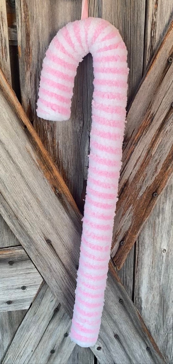 Candy Cane Large Pink and White Etsy