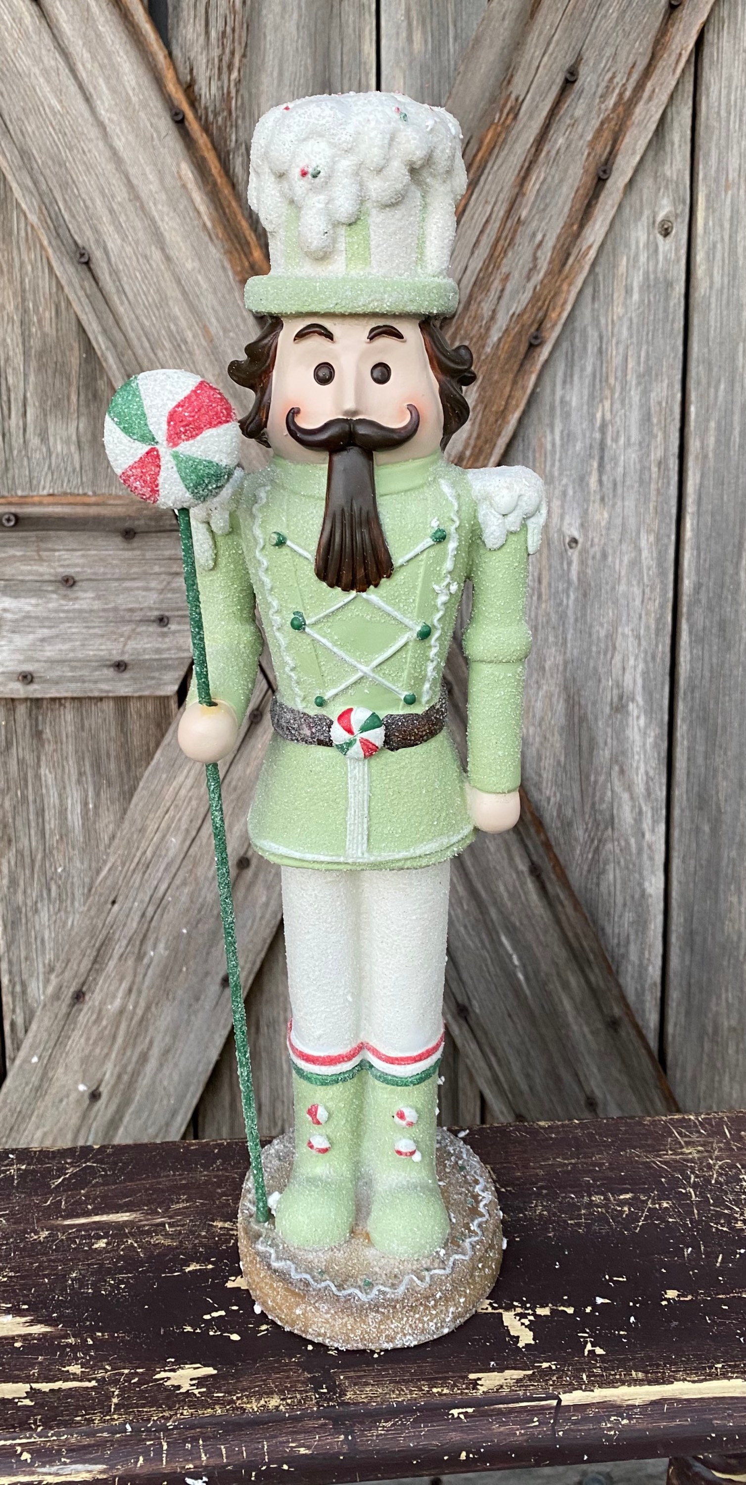 resin nutcracker statue