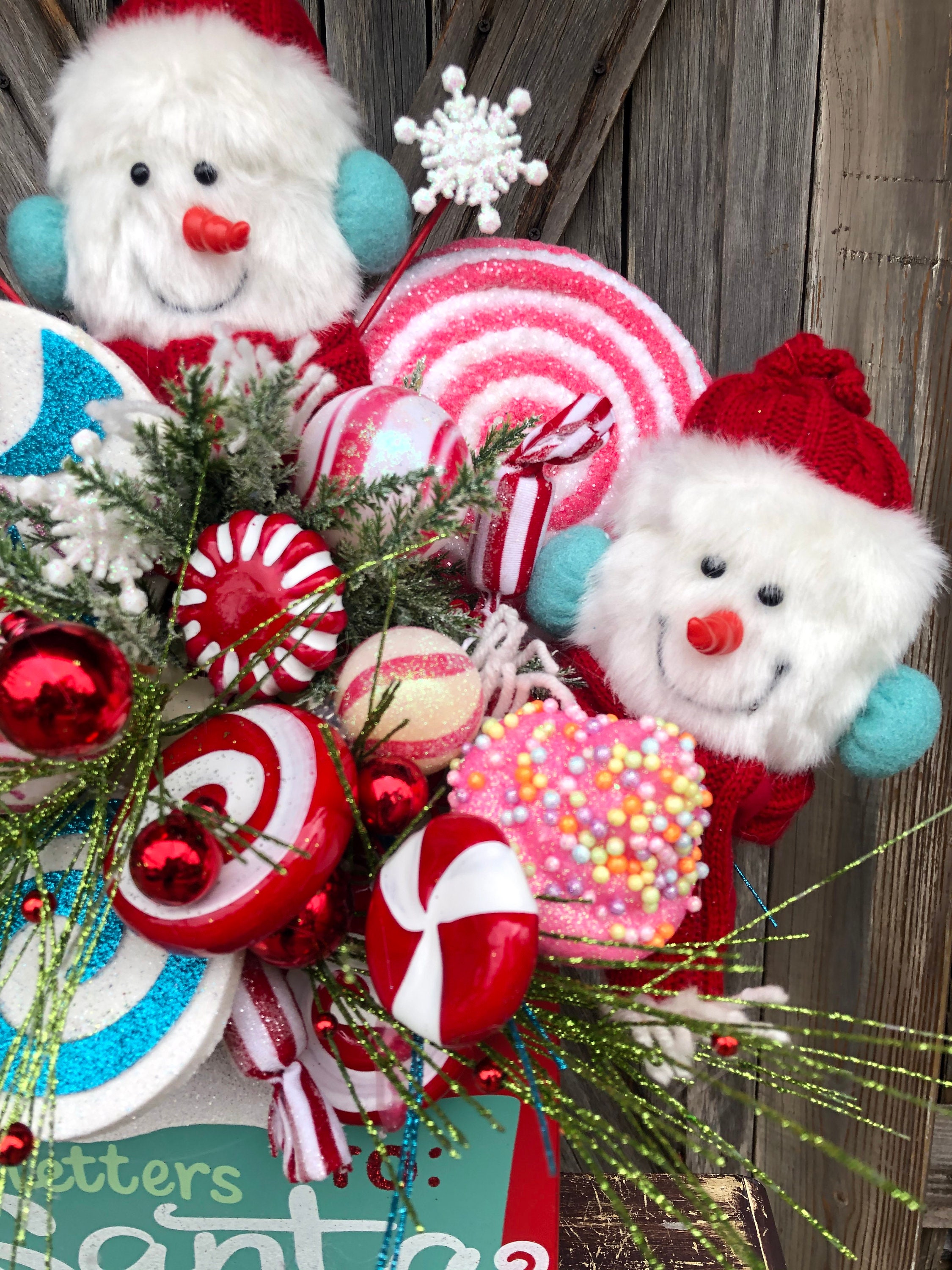 Candy Land Centerpiece, Christmas Centerpiece, Christmas Decor