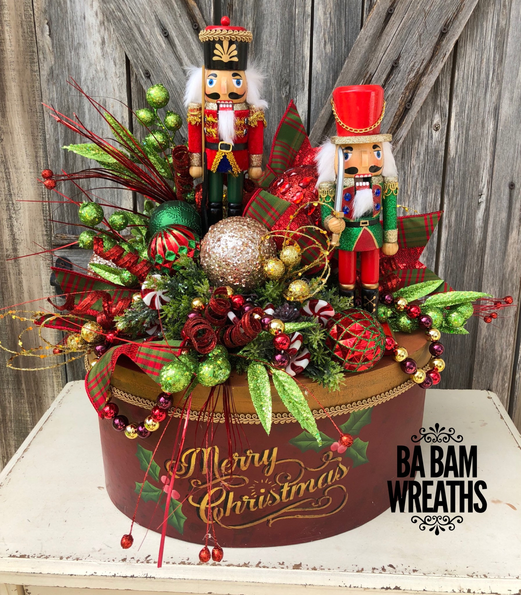 Christmas Centerpiece, Christmas Floral, Christmas Decor, Nutcracker