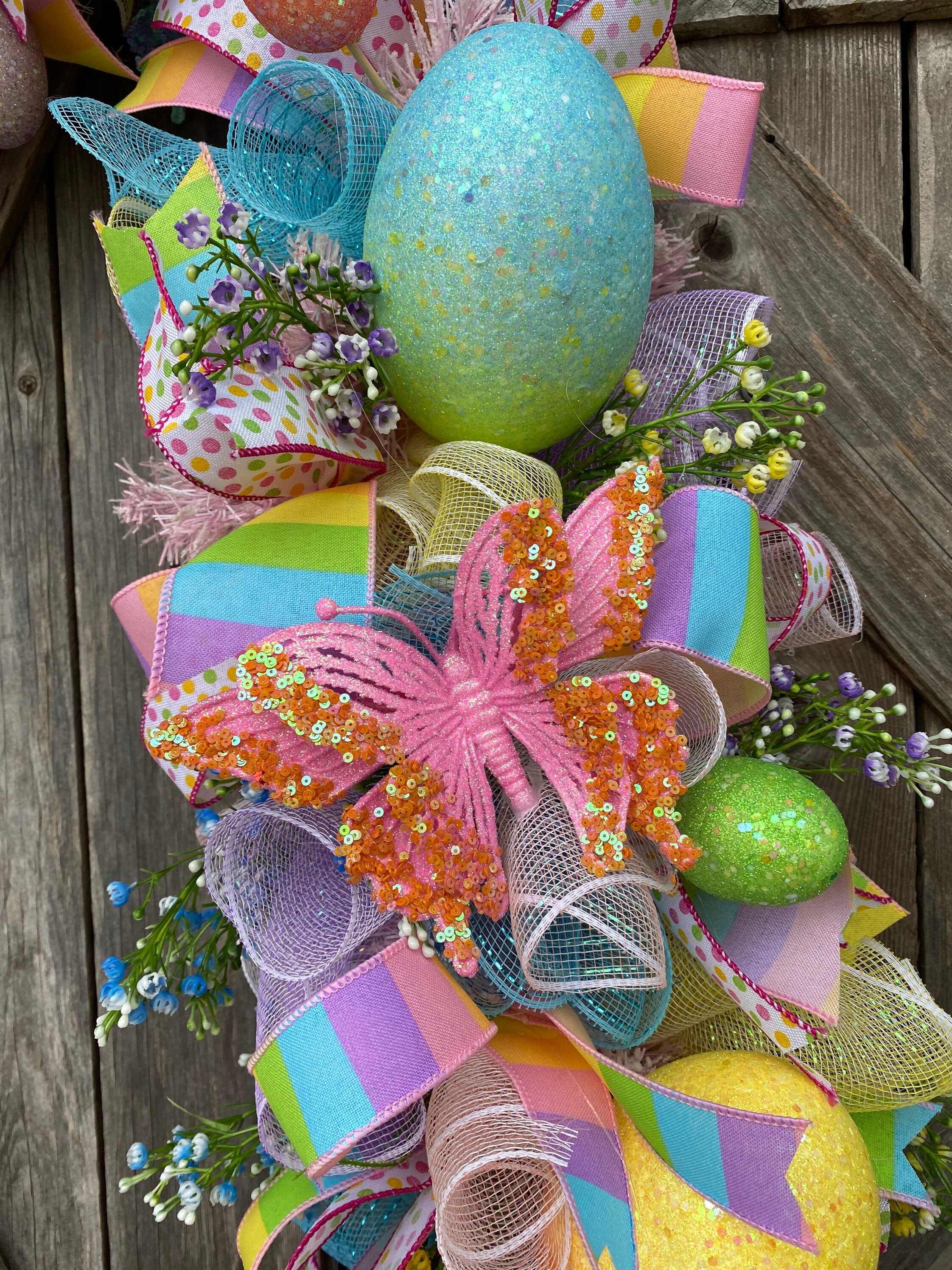 Spring Garland, Easter Garland, Easter Front Door, Spring Front Door