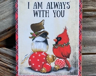 I Am Always With You, Christmas Sign, Christmas Decor, Christmas Wall Art