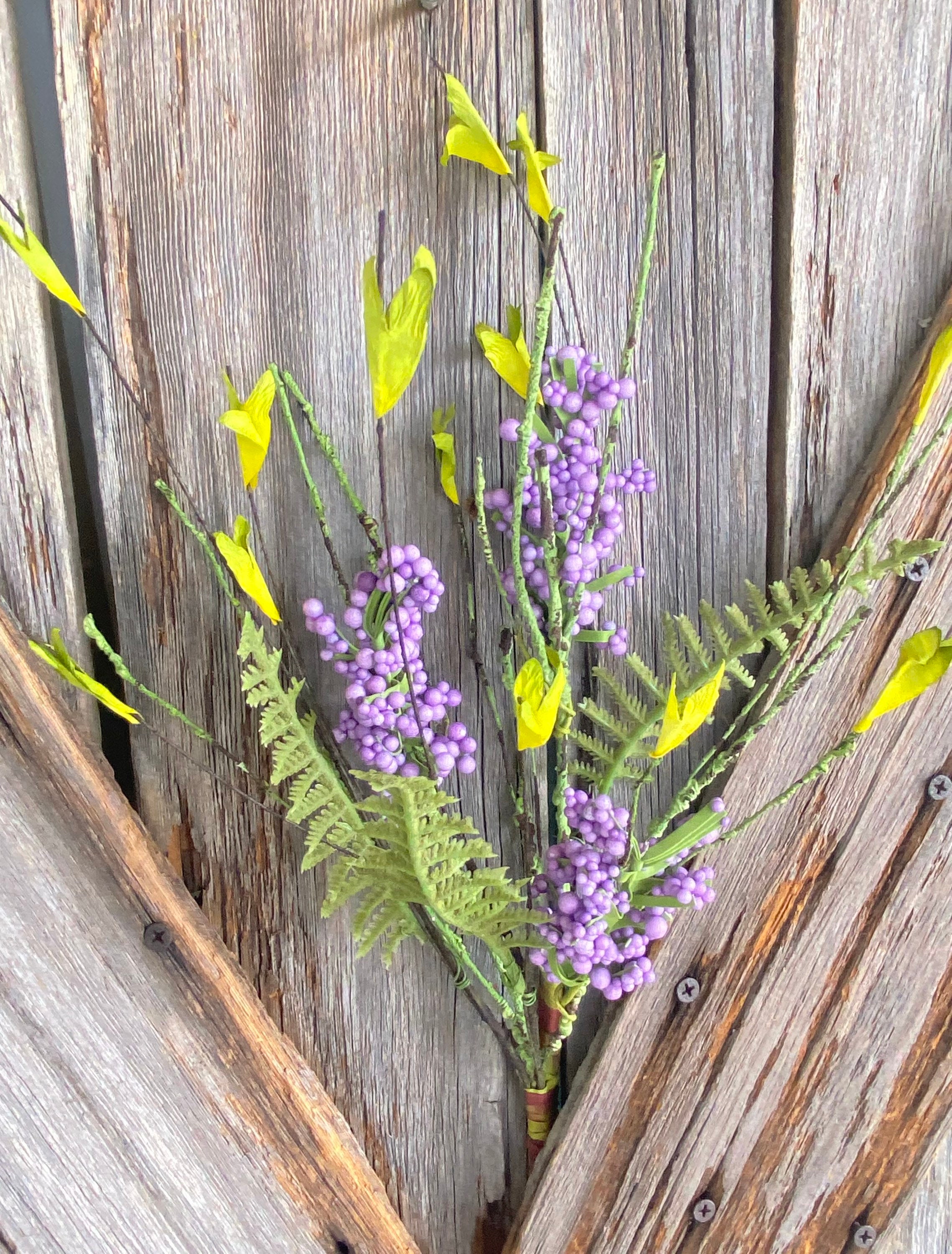 Purple Berry pick, Wreath Supply, Floral