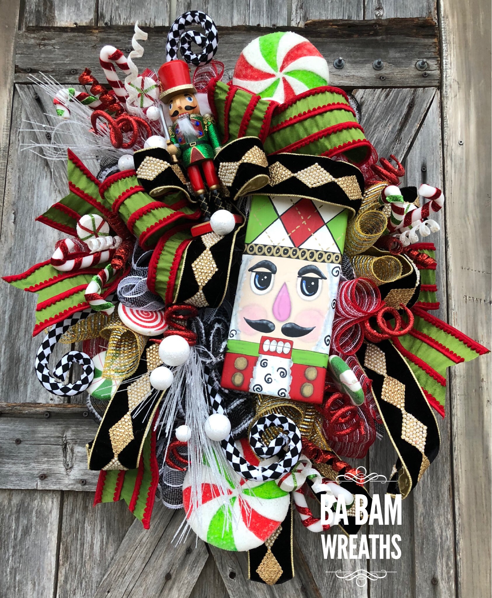 Nutcracker, Nutcracker Wreath, Christmas Wreath, Holiday Wreath