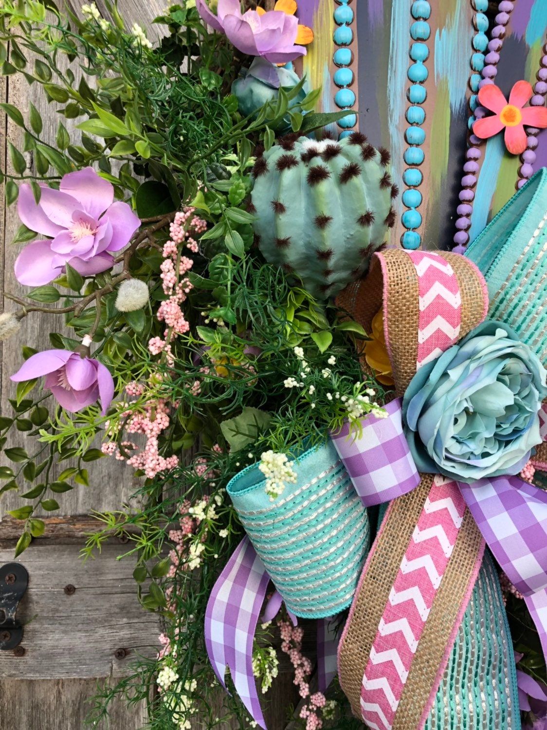 Succulent Wreath, Succulent Decor, Cactus Wreath, Cactus Decor