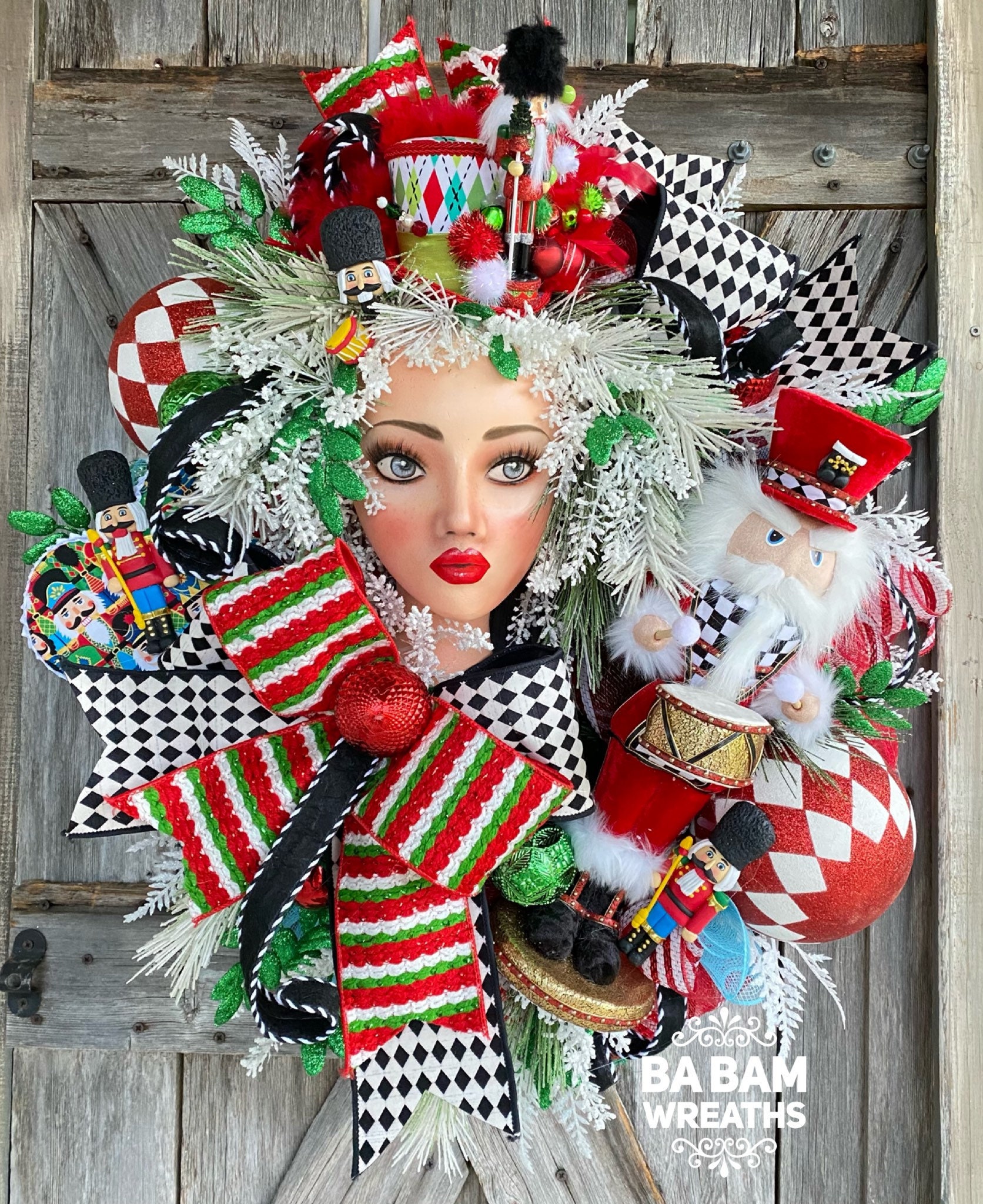 Nutcracker, Nutcracker Wreath, Christmas Wreath, Holiday Wreath