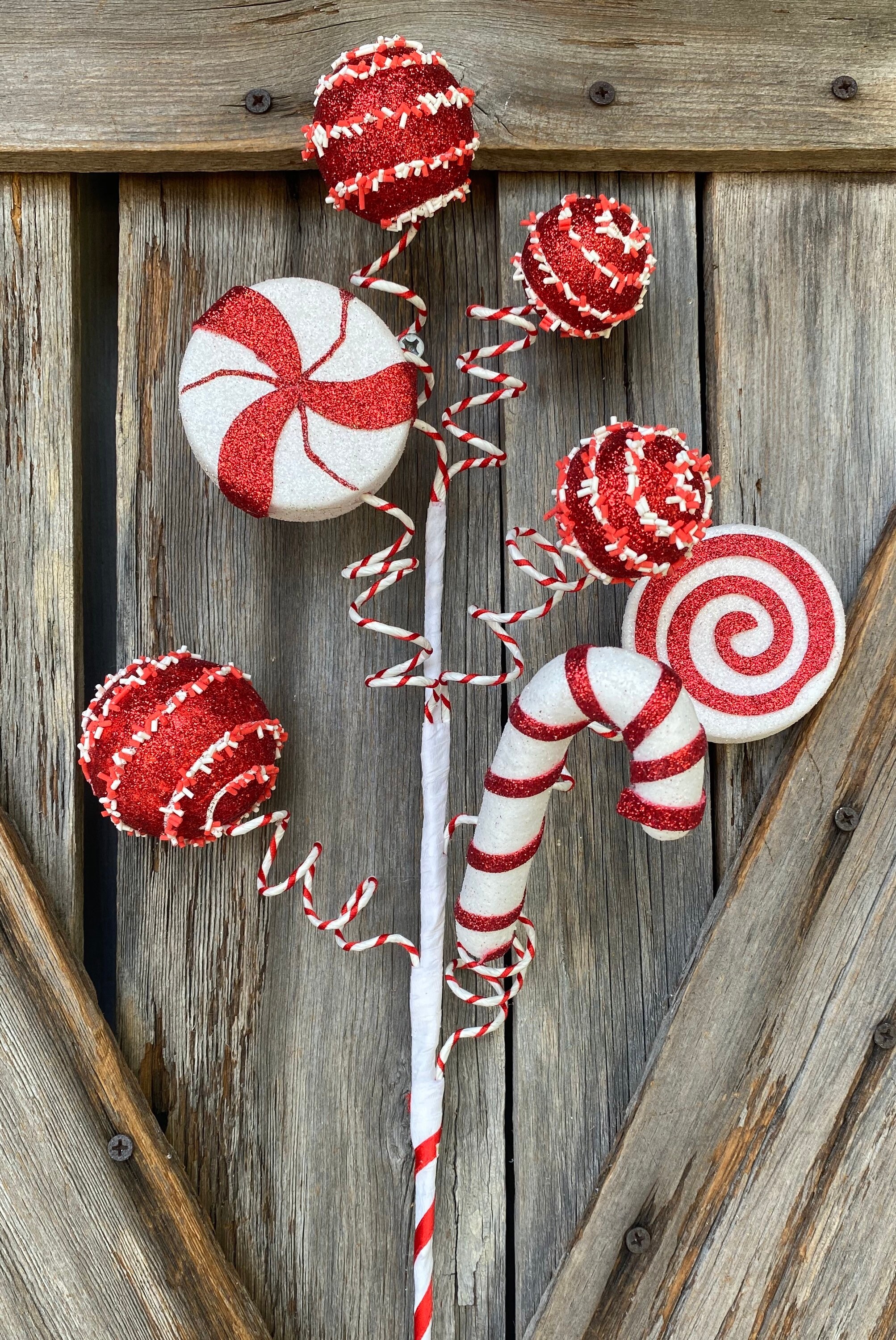 Glitter Mix Candy Cane Spray