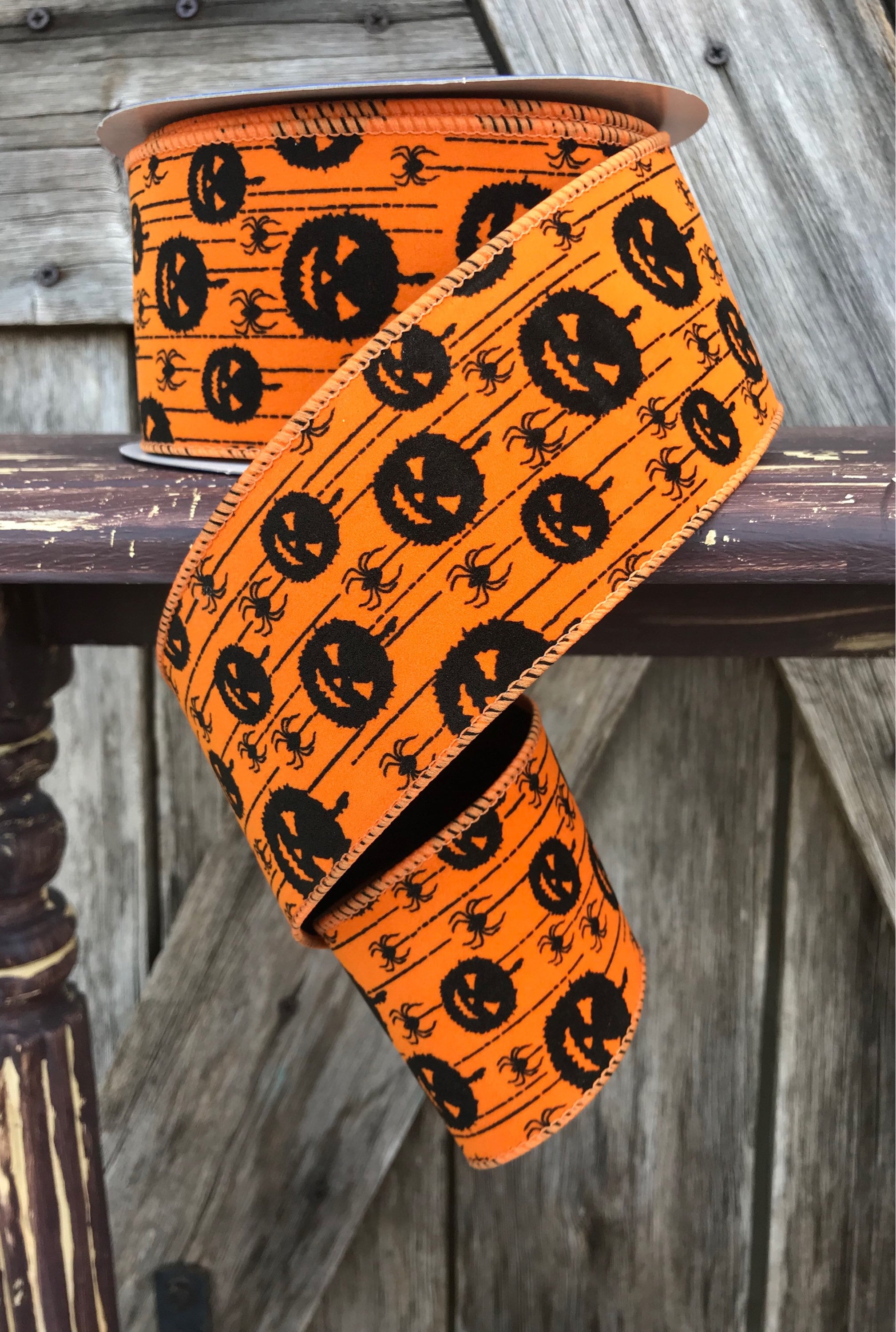 Wired Ribbon ~ 2 1/2 Inch Ribbon ~ Halloween Ribbon ~ 3 Yards