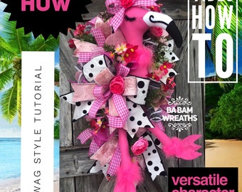 How To Video, How To Wreath, Wreath Tutorial, Summer Wreath, Summer Swag, Character Wreath